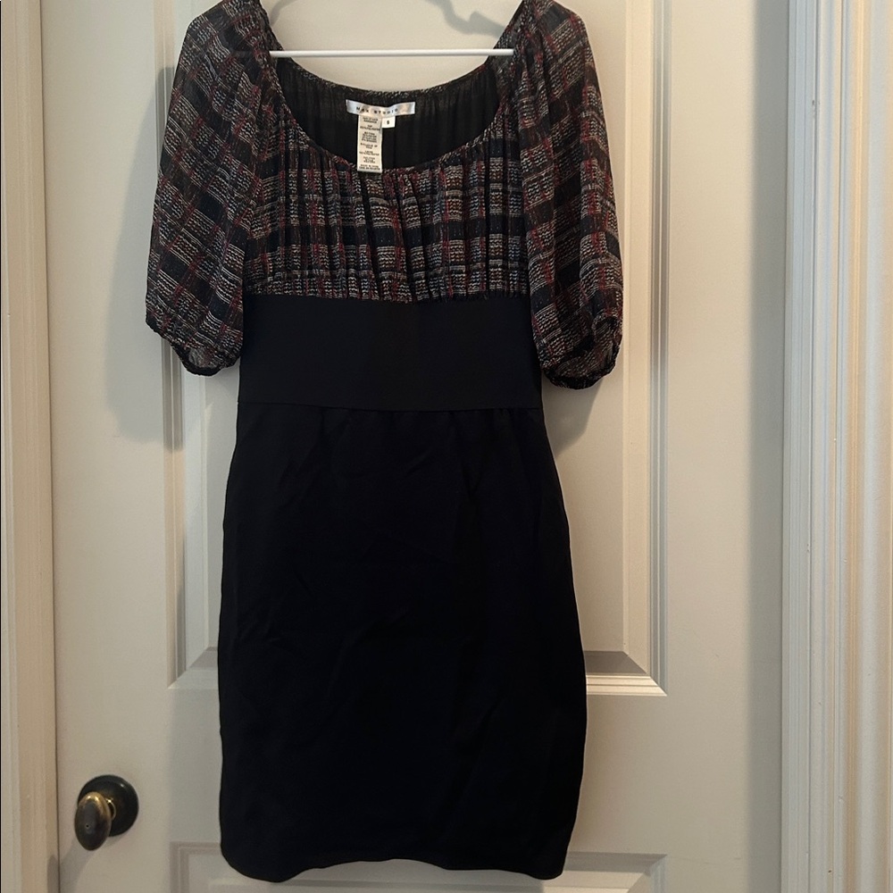 Max Studio Multicolor pattern Top w/puffy short s… - image 6